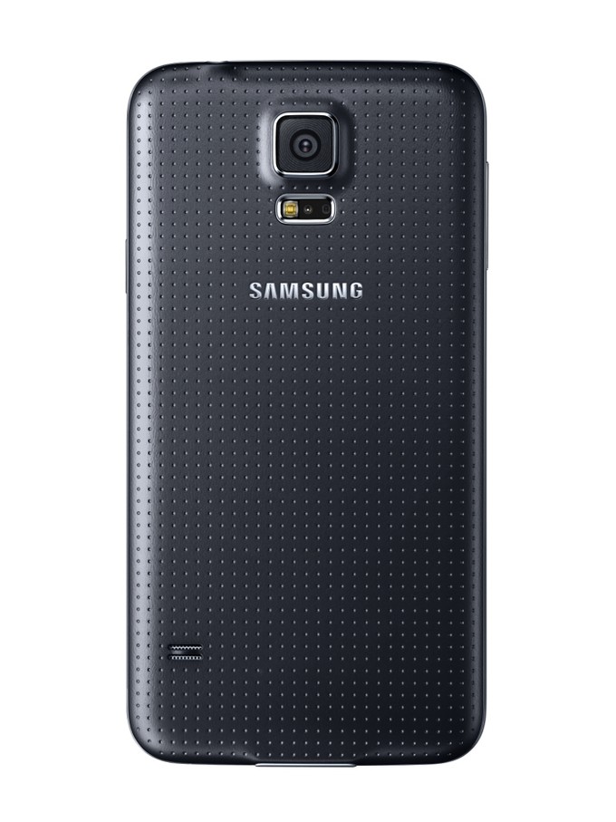 Samsung Galaxy S5 in Charcoal Black achterzijde